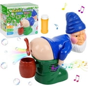 Christmas Creative Electric Fart Santa Toy with Lights Music Funny Gift Santa Claus Gnomes Farting Bubble Toy for Kids Gift